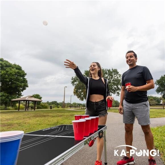 Sports Ka-Pong Plastic Cup Party Game Set 22 Plastic Cups  4 white Balls - Picture 4 of 5